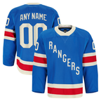 Choea Custom NY.Rangers Blue Centennial Authentic Pro Jerseys