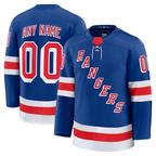 Choea Custom NY.Rangers Royal Home Premium Jerseys