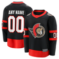 Choea Custom O.Senators Black Home Breakaway Jerseys