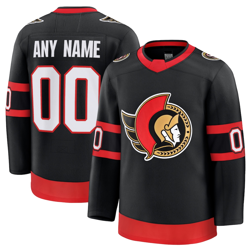 Choea Custom O.Senators Black Home Premium Jerseys