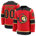 Choea Custom O.Senators Red Alternate Premium Jerseys