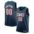 Choea Custom OC.Thunder Blue 2025-2026 City Edition Swingman Stitched Jerseys