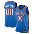 Choea Custom OC.Thunder Blue  Fast Break Stitched Jerseys- Statement Edition