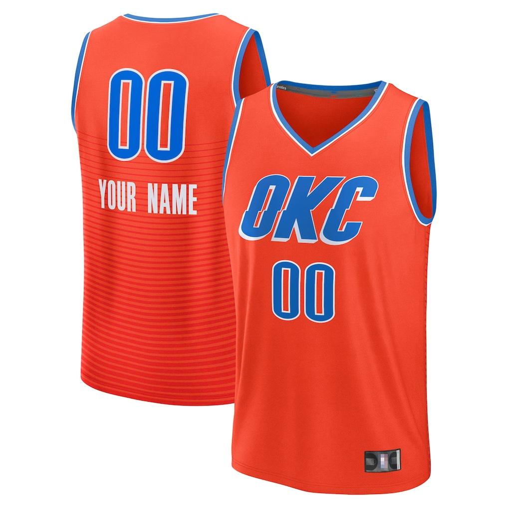 Choea Custom OC.Thunder Orange Swingman Stitched Jerseys - Icon Edition
