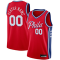 Choea Custom P.76ers Red Swingman Jerseys - Statement Edition