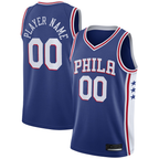 Choea Custom P.76ers Royal 2020-21 Swingman Jerseys - Icon Edition
