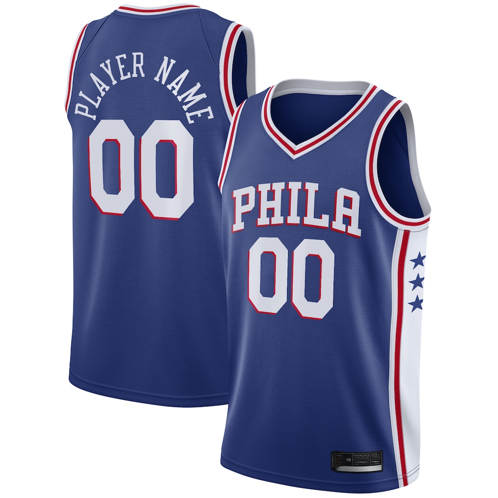 Choea Custom P.76ers Royal 2020-21 Swingman Jerseys - Icon Edition