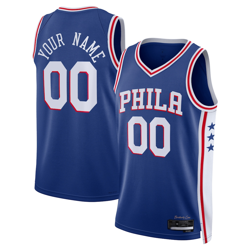 Choea Custom P.76ers Royal 2022-23 Swingman Jerseys - Icon Edition
