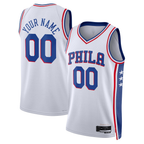Choea Custom P.76ers White 2022-23 Swingman Jerseys - Association Edition