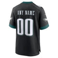 Choea Custom P.Eagles Black Stitched Alternate Game Stitched Jerseys