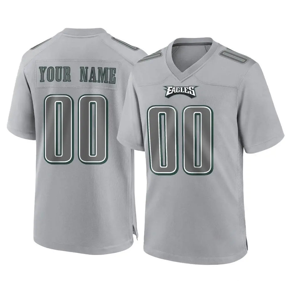 Choea Custom P.Eagles Gray Atmosphere Fashion Home Game Any Name & Numbers Stitched Jerseys