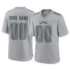 Choea Custom P.Eagles Gray Atmosphere Fashion Home Game Any Name & Numbers Stitched Jerseys