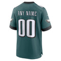 Choea Custom P.Eagles Midnight Green Stitched Home Game Stitched Jerseys