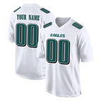 Choea Custom P.Eagles White Tundra Fashion Home Game Any Name & Numbers Stitched Jerseys