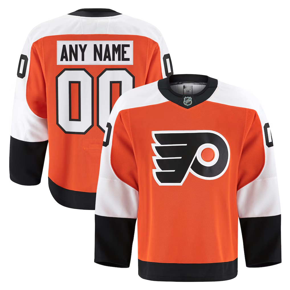 Choea Custom P.Flyers Orange Home Authentic Pro Jerseys