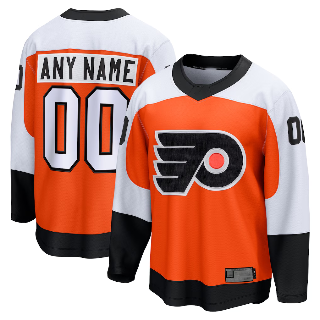 Choea Custom P.Flyers Orange Home Breakaway Jerseys