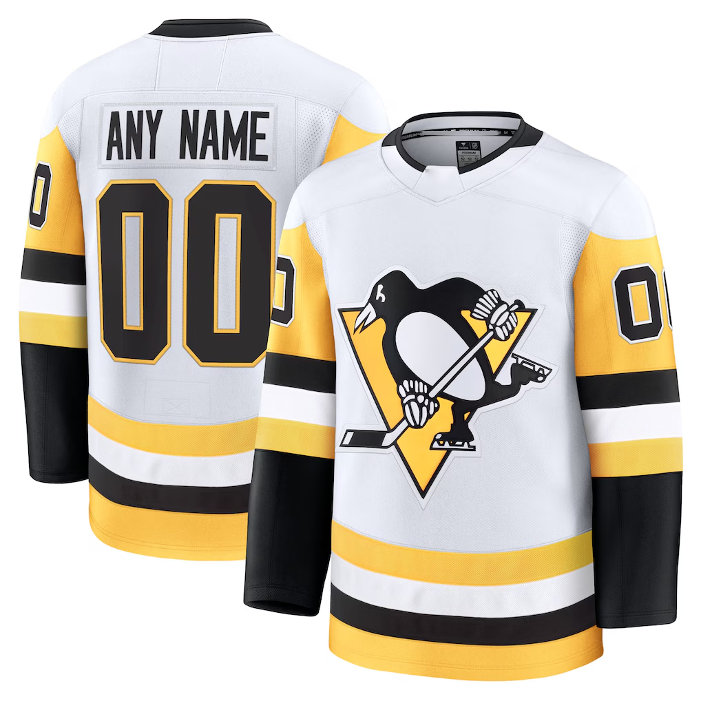 Choea Custom P.Penguins White Away Premium Jerseys