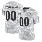 Choea Custom P.Steelers Arctic Camo Limited Salute To Service Home Game Any Name & Numbers Stitched Jerseys