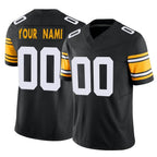 Choea Custom P.Steelers Black Limited Alternate Vapor F.U.S.E. Home Game Any Name & Numbers Stitched Jerseys