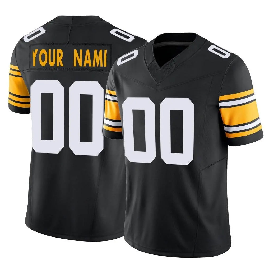 Choea Custom P.Steelers Black Limited Alternate Vapor F.U.S.E. Home Game Any Name & Numbers Stitched Jerseys
