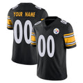 Choea Custom P.Steelers Black Limited Vapor Untouchable Home Game Any Name & Numbers Stitched Jerseys