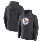 Choea Custom P.Steelers Gray Pullover Hoodies Limited Any Name & Numbers  Stitched Jerseys