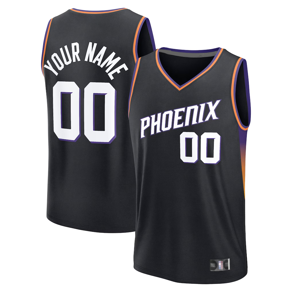 Choea Custom P.Suns Fanatics Black Fast Break Jerseys - Icon Edition
