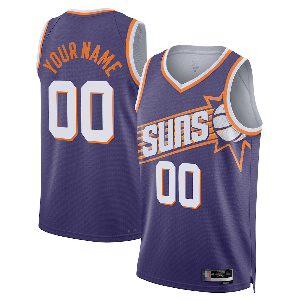 Choea Custom P.Suns Purple Swingman Jerseys - Icon Edition
