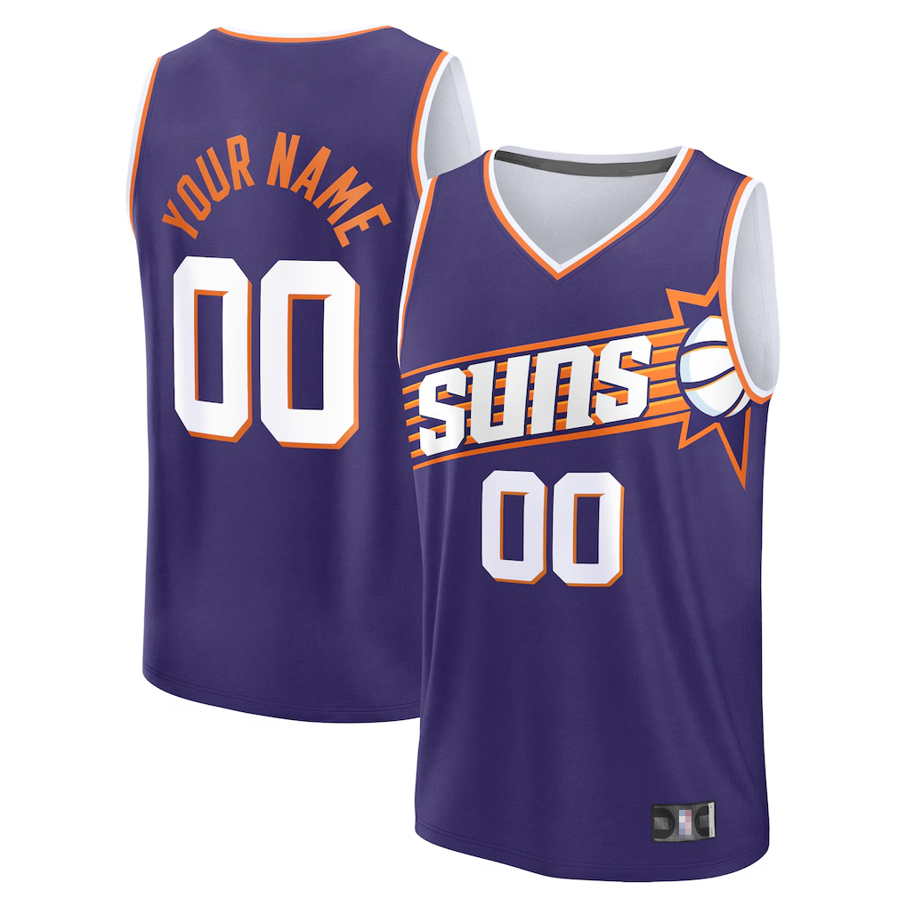 Choea Custom P.Sunss Fanatics Purple Fast Break Jerseys - Icon Edition