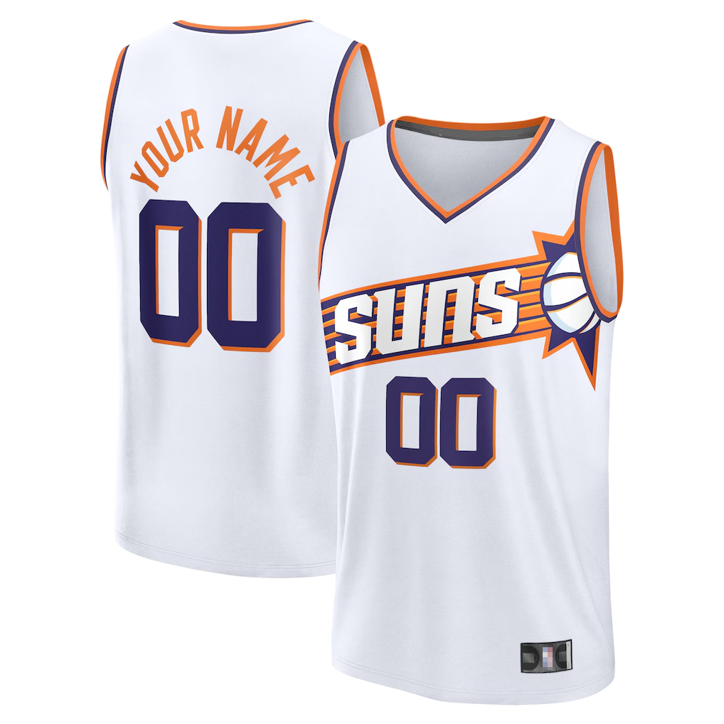 Choea Custom P.Sunss Fanatics White Fast Break Jerseys - Association Edition