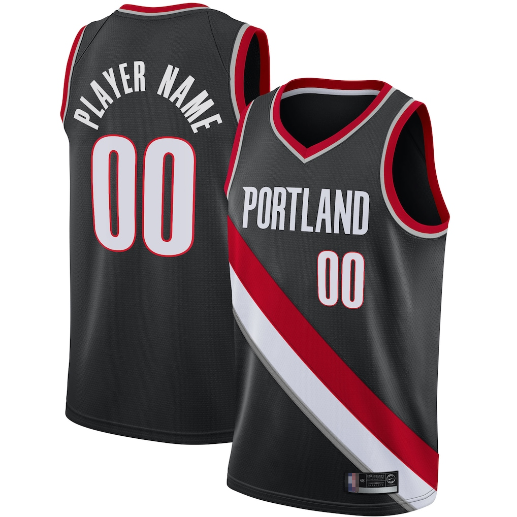 Choea Custom PT.Blazers Black 2020-2021 Swingman Jerseys - Icon Edition