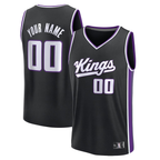 Choea Custom S.Kings Fanatics Black Fast Break Jerseys - Icon Edition