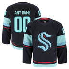 Choea Custom S.Kraken Navy Home Authentic Pro Jerseys