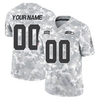 Choea Custom S.Seahawks Arctic Camo Limited Salute To Service Home Game Any Name & Numbers Stitched Jerseys