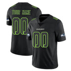 Choea Custom S.Seahawks Black Impact Limited Home Game Any Name & Numbers Stitched Jerseys