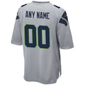 Choea Custom S.Seahawks Gray Alternate Game Stitched Jerseys