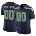Choea Custom S.Seahawks Navy Limited Vapor F.U.S.E. Home Game Any Name & Numbers Stitched Jerseys