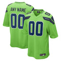 Choea Custom S.Seahawks Neon Green Alternate Game Stitched Jerseys