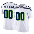 Choea Custom S.Seahawks White Limited Vapor F.U.S.E. Home Game Any Name & Numbers Stitched Jerseys