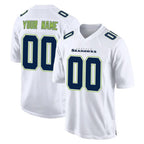 Choea Custom S.Seahawks White Tundra Fashion Home Game Any Name & Numbers Stitched Jerseys