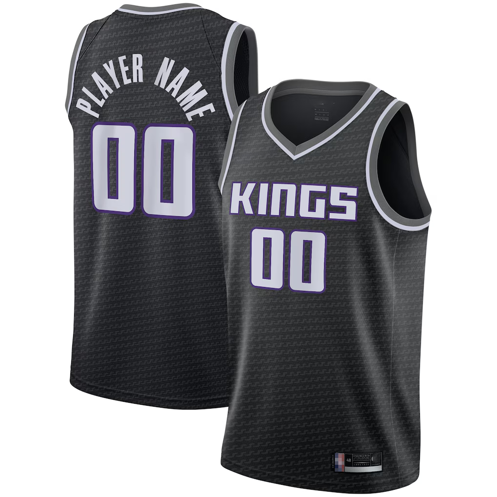 Choea Custom S.kings Black Swingman Jerseys - Statement Edition