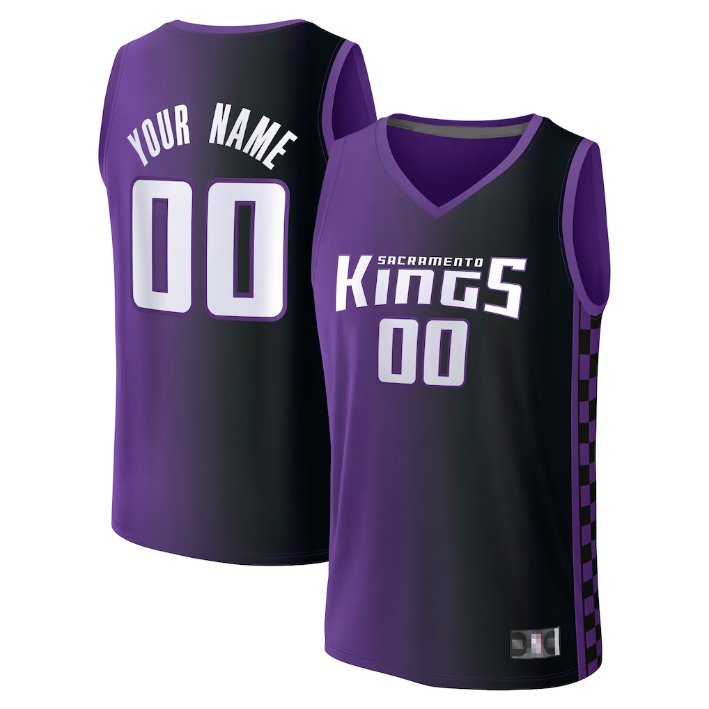 Choea Custom S.kings Fanatics Purple Fast Break Jerseys - Statement Edition