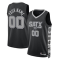 Choea Custom SA.Spurs Black 2022-2023 Swingman Jerseys - Statement Edition