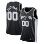 Choea Custom SA.Spurs Black Swingman Jerseys - Icon Edition