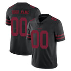 Choea Custom SF.49ers Black Alternate Limited Vapor Untouchable Home Game Any Name & Numbers Stitched Jerseys