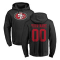 Choea Custom SF.49ers Black LOGO Pullover Hoodies Home Game Any Name & Numbers Stitched Jerseys