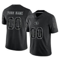 Choea Custom SF.49ers Black Limited Reflective Home Game Any Name & Numbers Stitched Jerseys