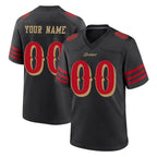Choea Custom SF.49ers Black Rivalries Collection Home Game Any Name & Numbers Stitched Jerseys
