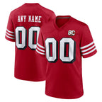 Choea Custom SF.49ers Red Limited Alternate 80th Vapor Home Game Any Name & Numbers Stitched Jerseys