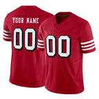 Choea Custom SF.49ers Red Limited Alternate Vapor F.U.S.E. Home Game Any Name & Numbers Stitched Jerseys